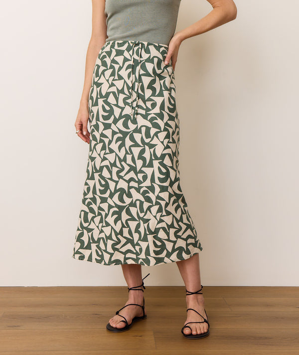 Avery Hemp Midi Skirt